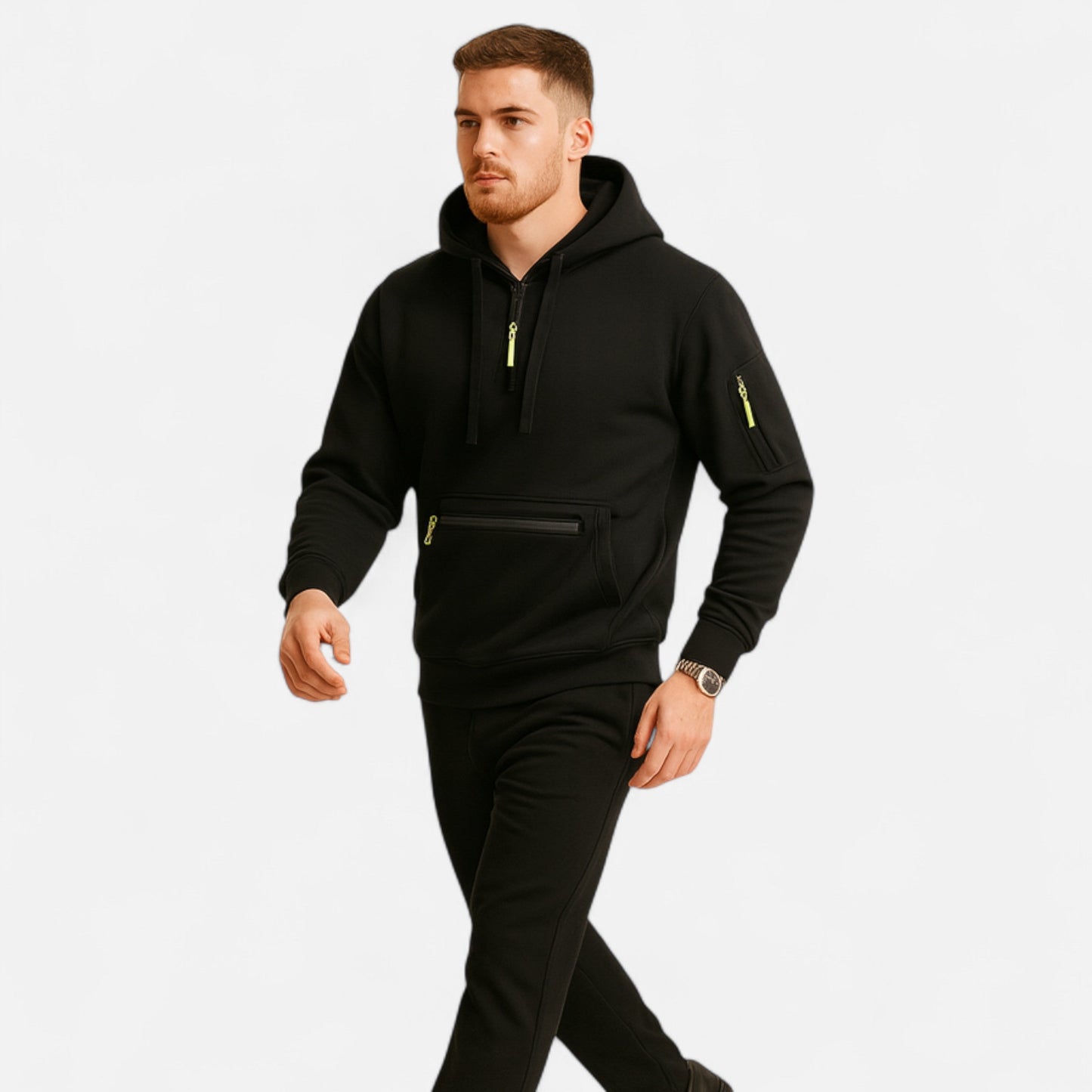 Old Ventuno | Men’s Hooded Sweater – Heritage Zip Pullover