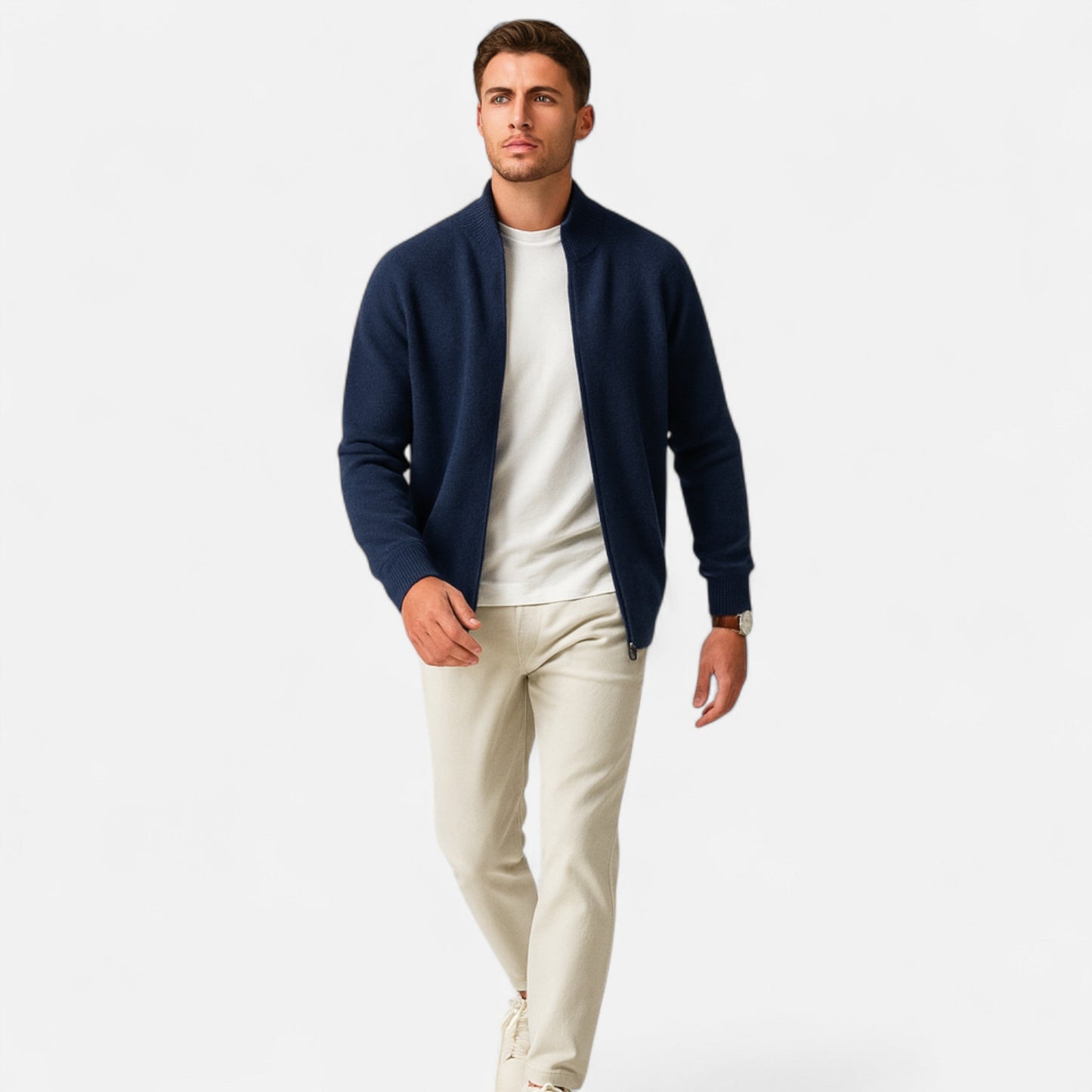 Old Ventuno | Men’s Zipped Sweater – Heritage Merino Knit
