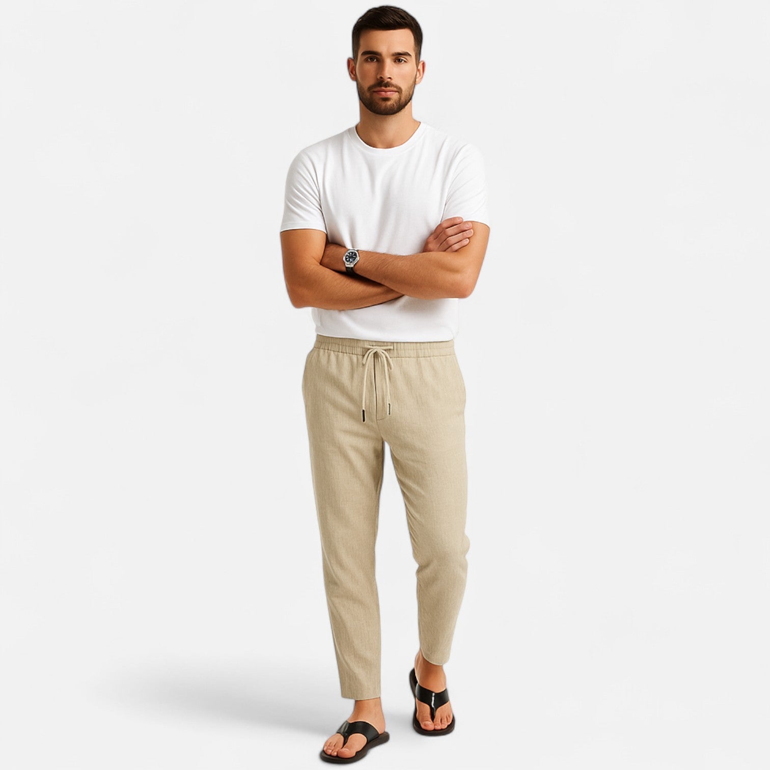 Old Ventuno | Men’s Linen Trousers – Heritage Lightweight Fit