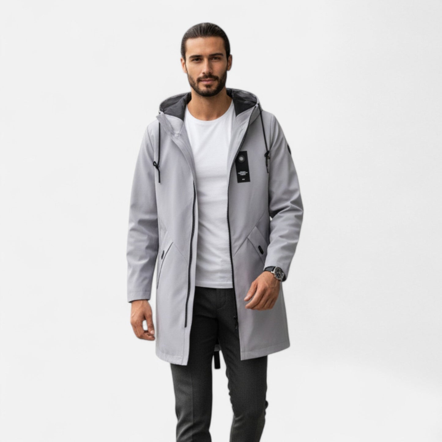 Old Ventuno | Men’s Outerwear Jacket – Youthful Cotton Blend Style