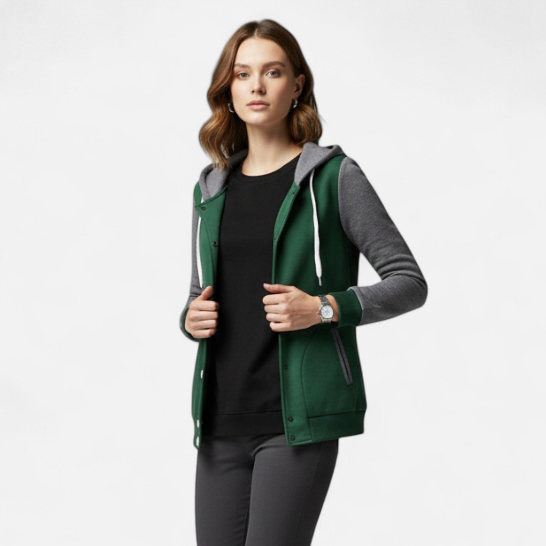 Old Ventuno | Women’s Cotton Jacket – Heritage Hooded Design