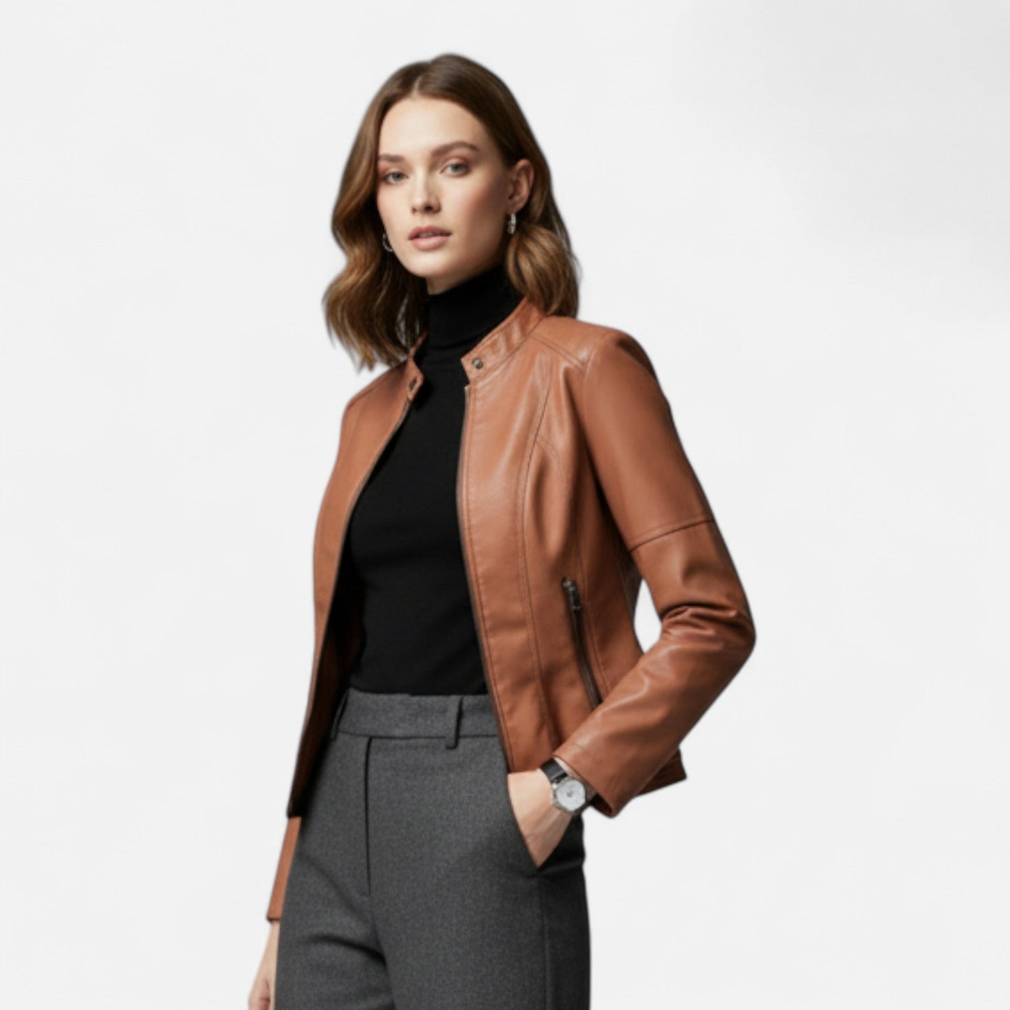 Old Ventuno | Women’s Leather Jacket– Heritage Chic