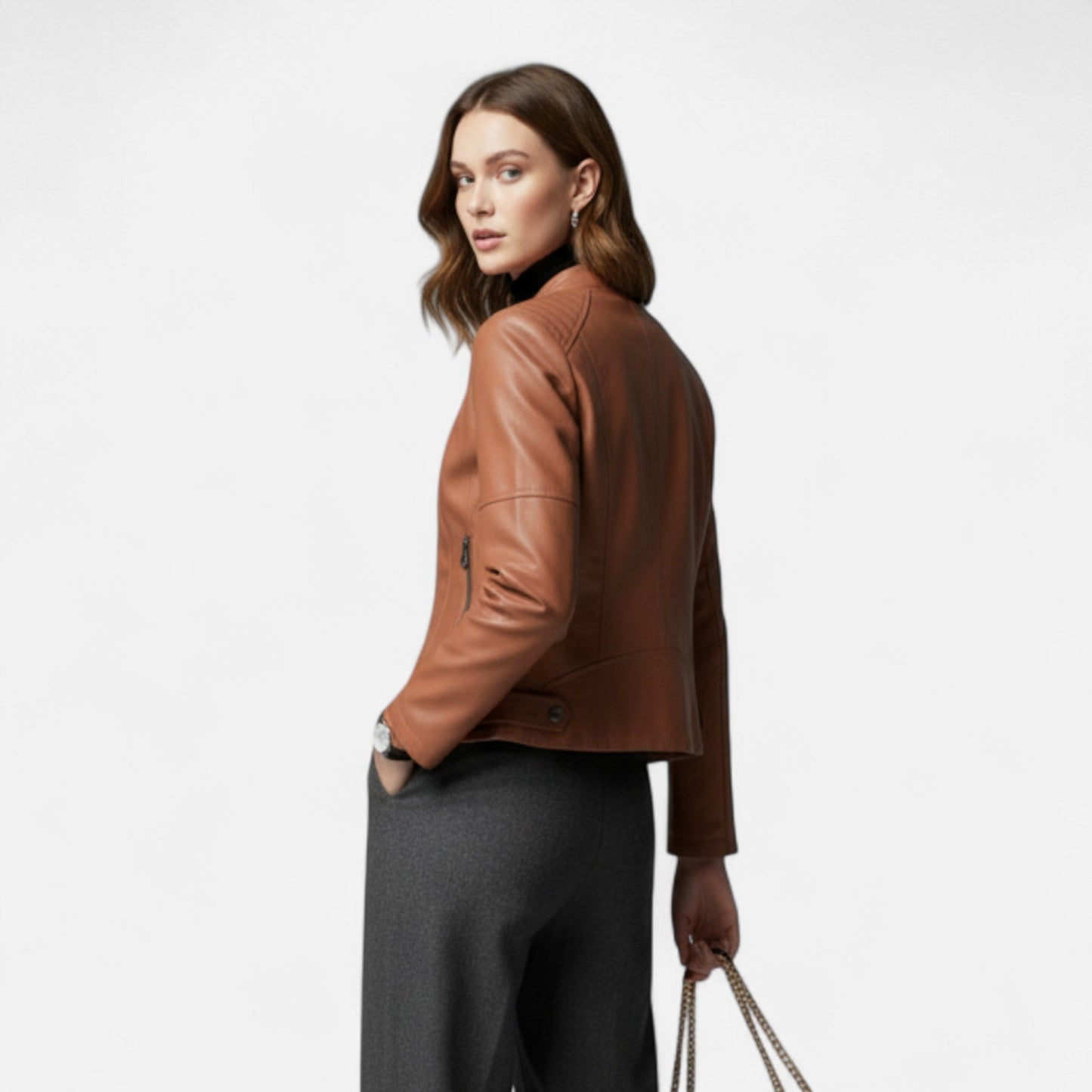 Old Ventuno | Women’s Leather Jacket– Heritage Chic