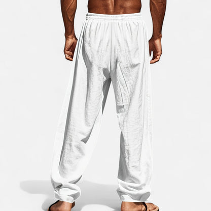 Old Ventuno | Men’s Relaxed Linen Autumn Pants – Riviera Ease