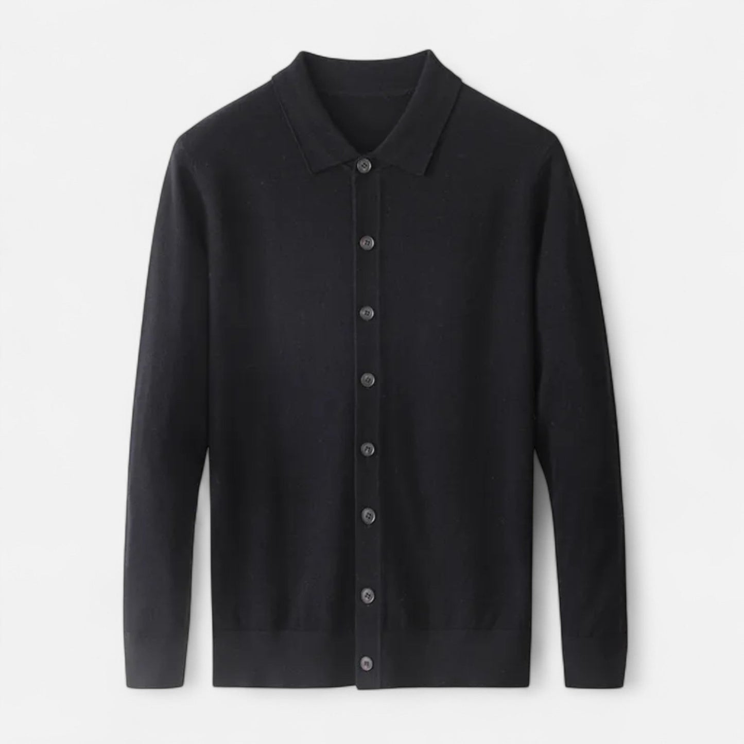 Old Ventuno | Men’s Wool Sweater – Fine Yarn Button-Up Classic
