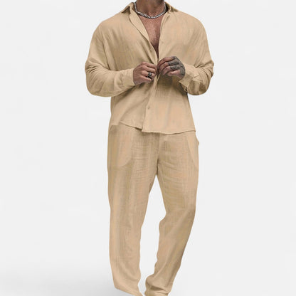 Old Ventuno | Men’s Linen Trousers – Heritage Relaxed Cut