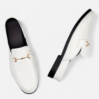 Old Ventuno | Men’s Dress Loafers – Buckled Round Toe Classic