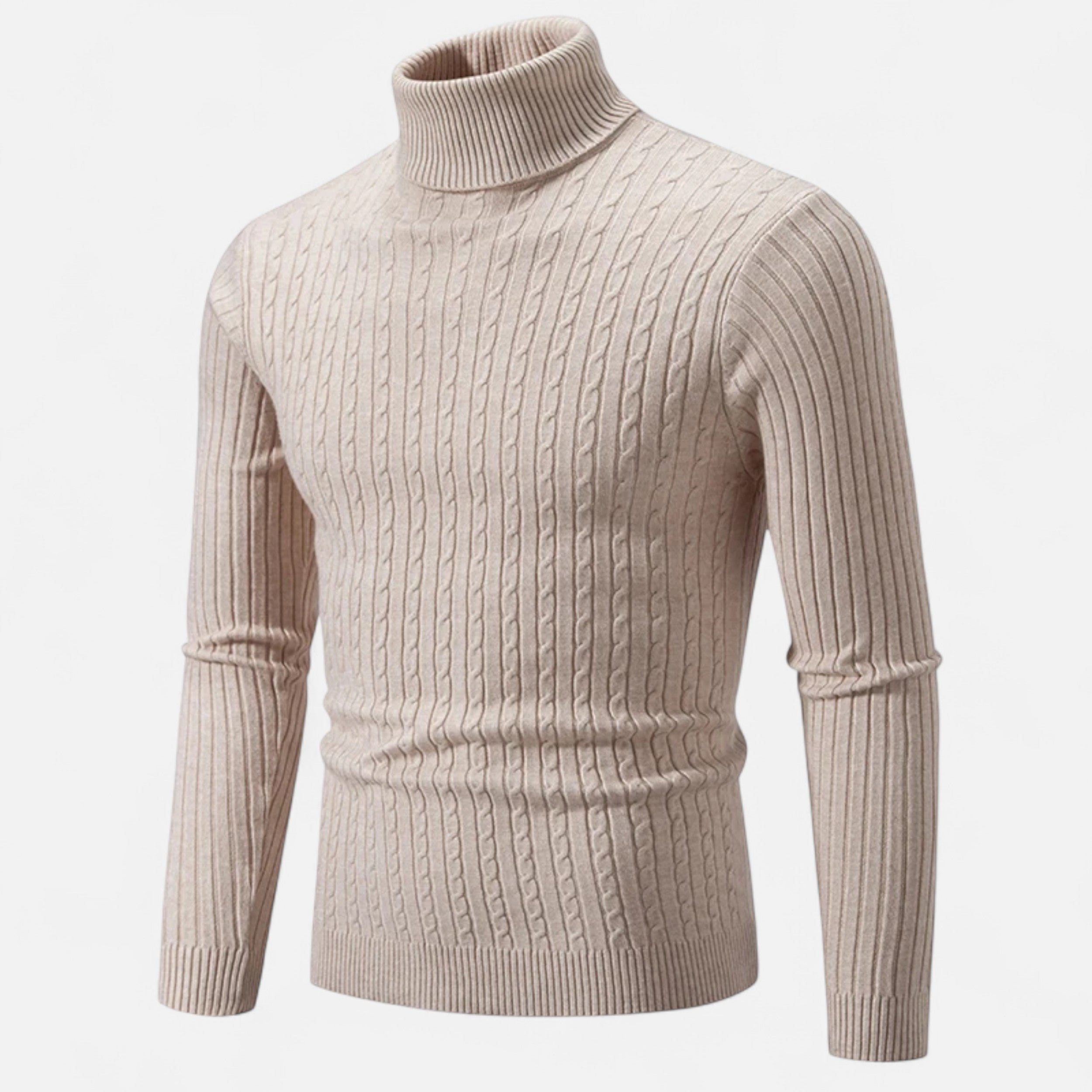 Old Ventuno | Men’s Wool Turtleneck – High Neck Winter Elegance