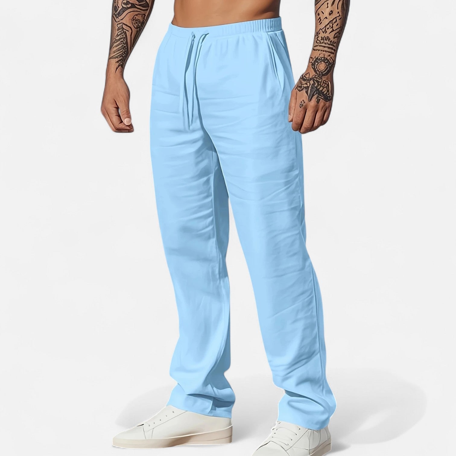 Old Ventuno | Men’s Linen Trousers – Heritage Relaxed Cut