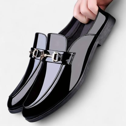 Old Ventuno | Men’s Dress Loafers – Buckled Round Toe Classic