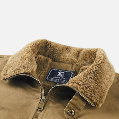 Old Ventuno | Men’s Casual Jacket – Refined Cotton & Lambswool Blend