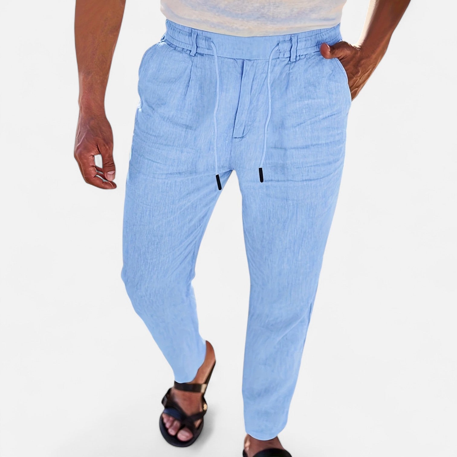 Old Ventuno | Men’s Linen Trousers – Heritage Lightweight Fit