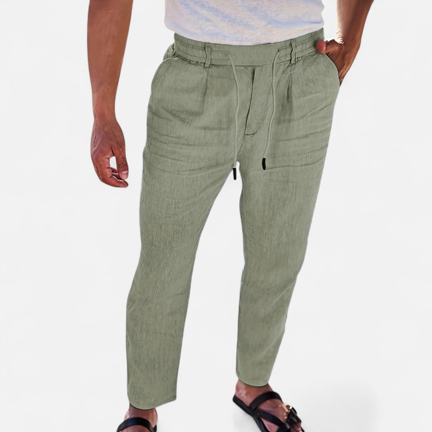 Old Ventuno | Men’s Linen Trousers – Heritage Lightweight Fit
