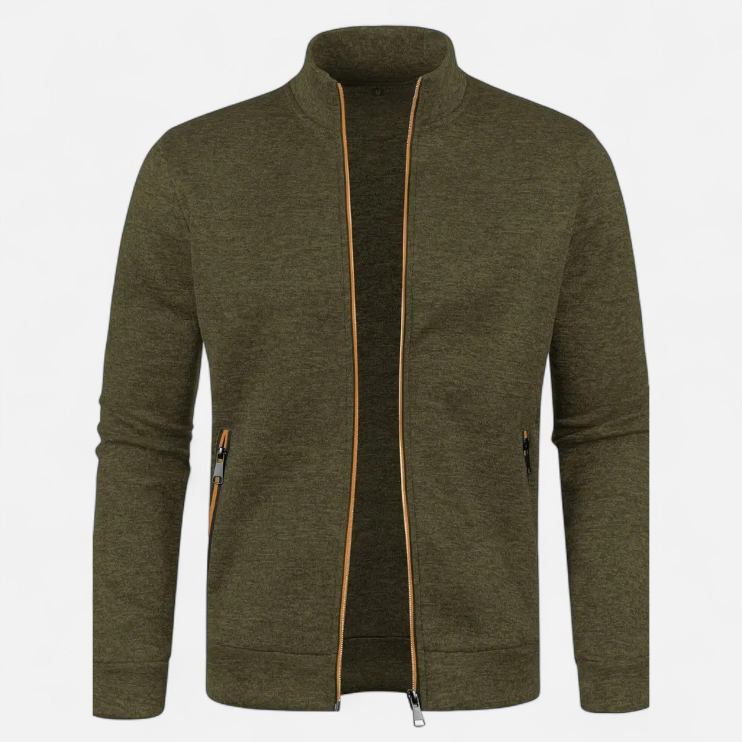 Old Ventuno | Men’s Zip Cardigan – Classic Autumn Winter Knit