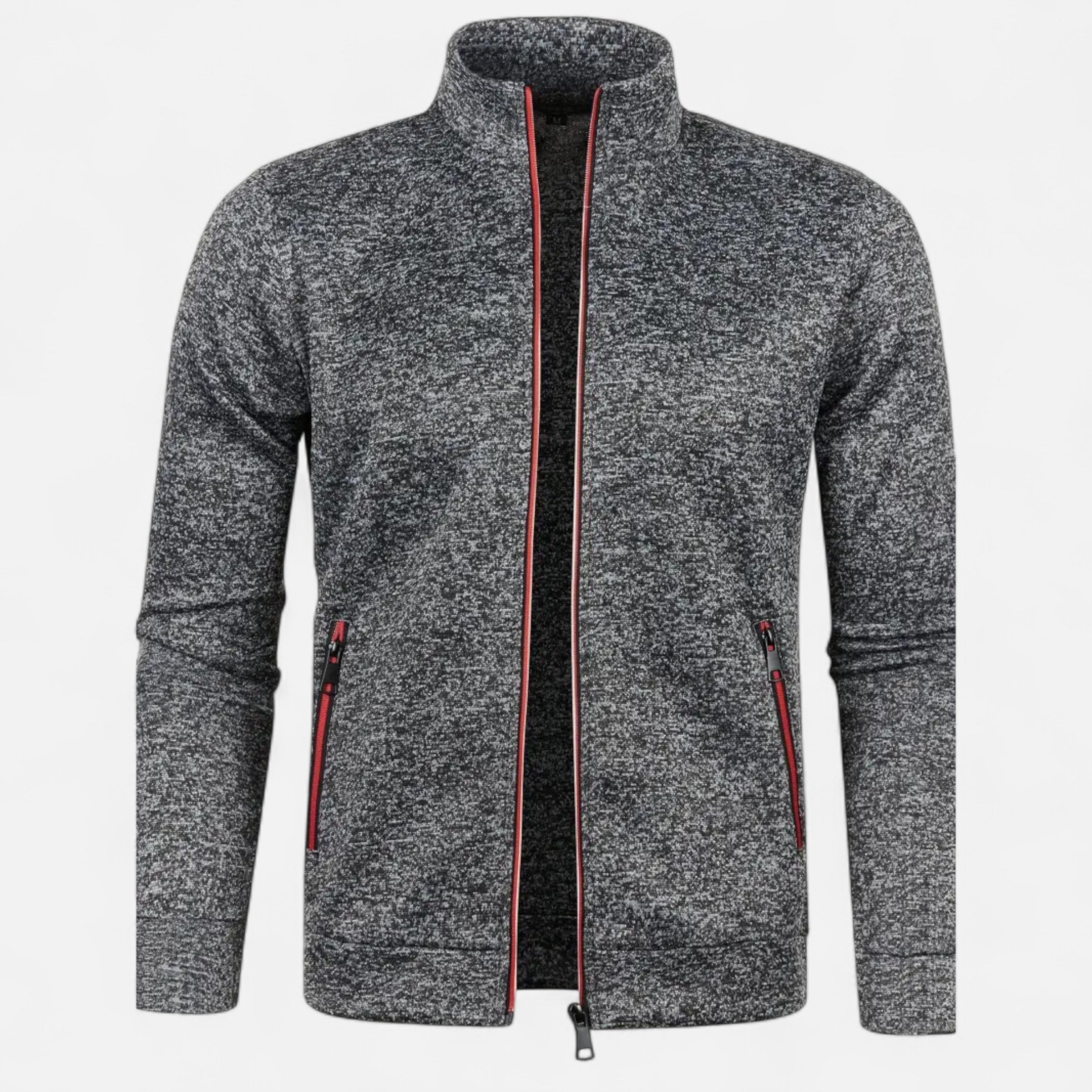 Old Ventuno | Men’s Zip Cardigan – Classic Autumn Winter Knit