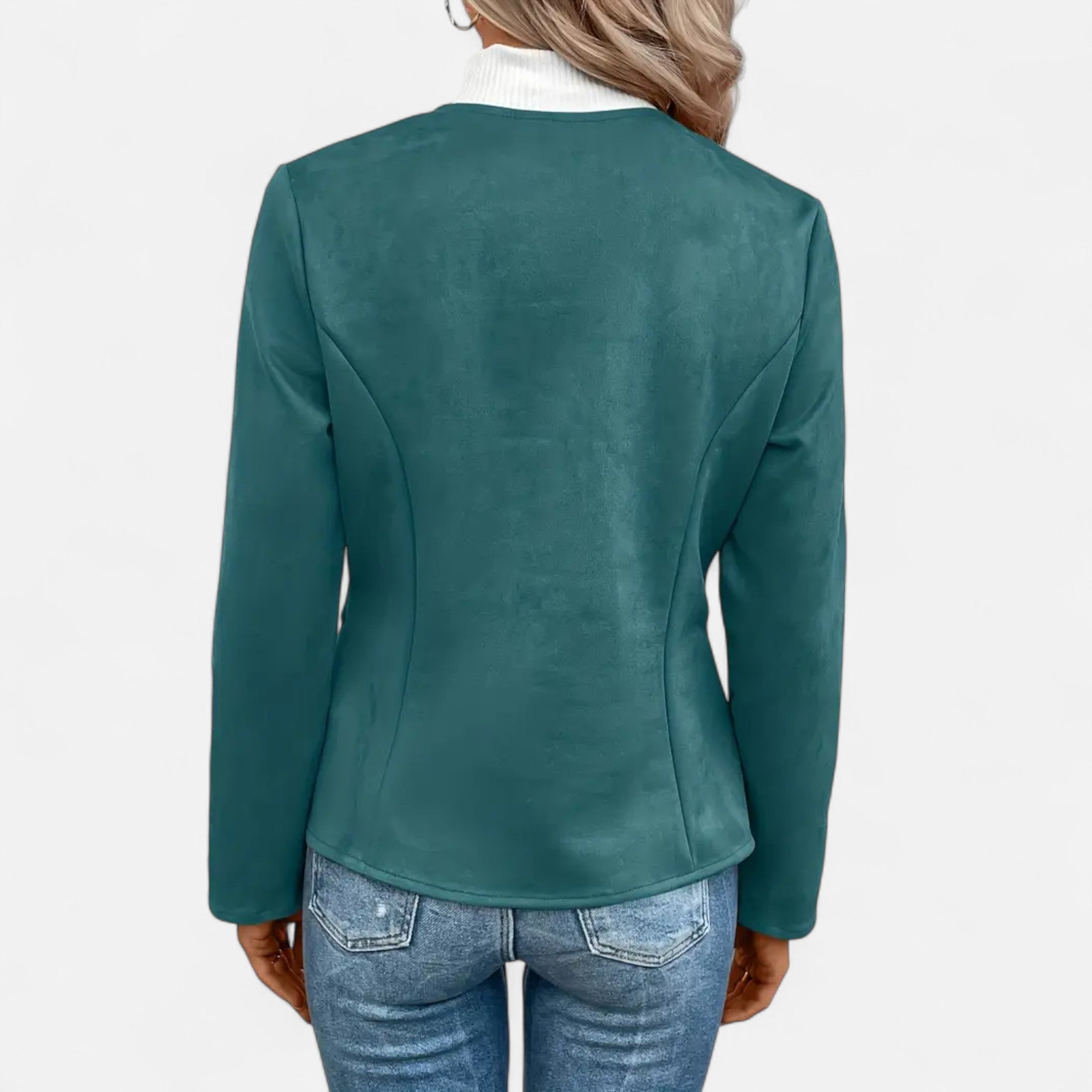 Old Ventuno | Women’s Cropped Jacket – Slim Zip-Up Elegance