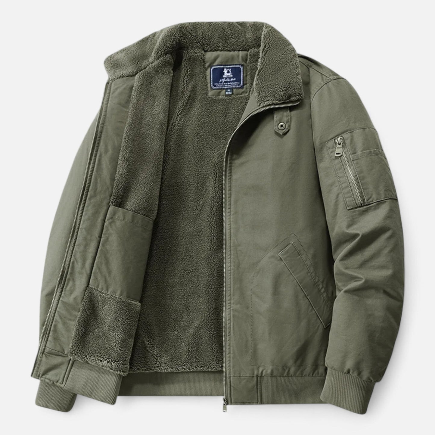 Old Ventuno | Men’s Casual Jacket – Refined Cotton & Lambswool Blend