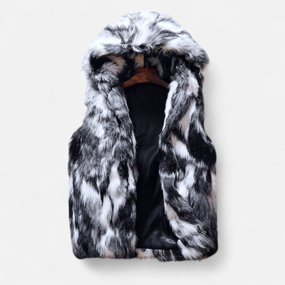 Old Ventuno | Men’s Hooded Fur Jacket – Winter Heritage Warmth