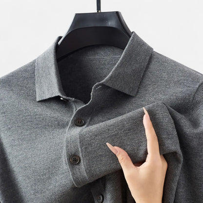 Old Ventuno | Men’s Wool Sweater – Fine Yarn Button-Up Classic
