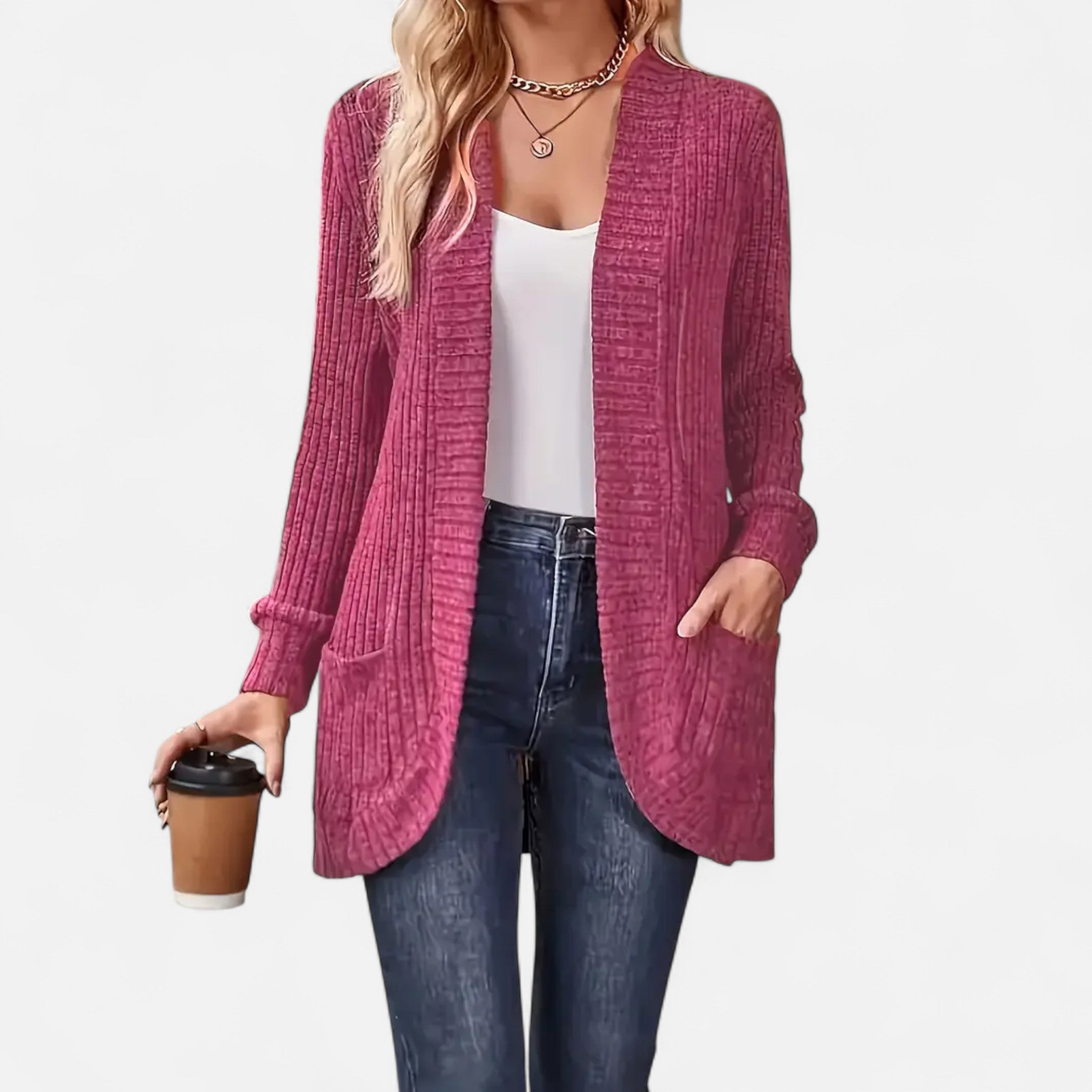 Old Ventuno | Women’s Knit Cardigan – Elegant Casual Essential
