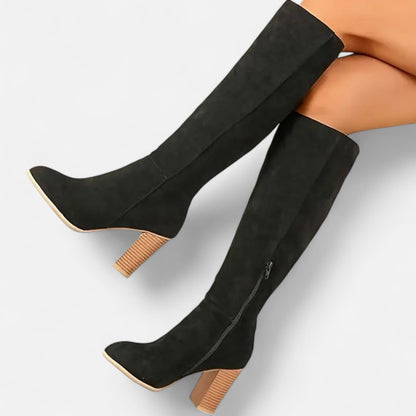 Old Ventuno | Women’s Long Boots – Equestrian Light Brown Elegance