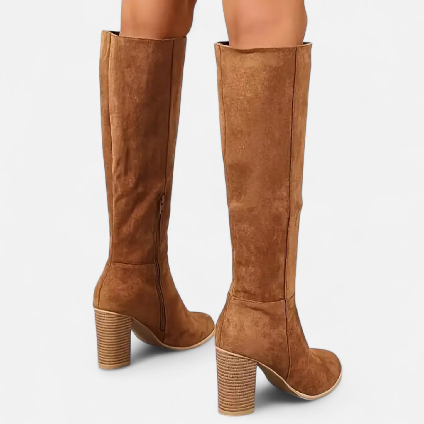 Old Ventuno | Women’s Long Boots – Equestrian Light Brown Elegance