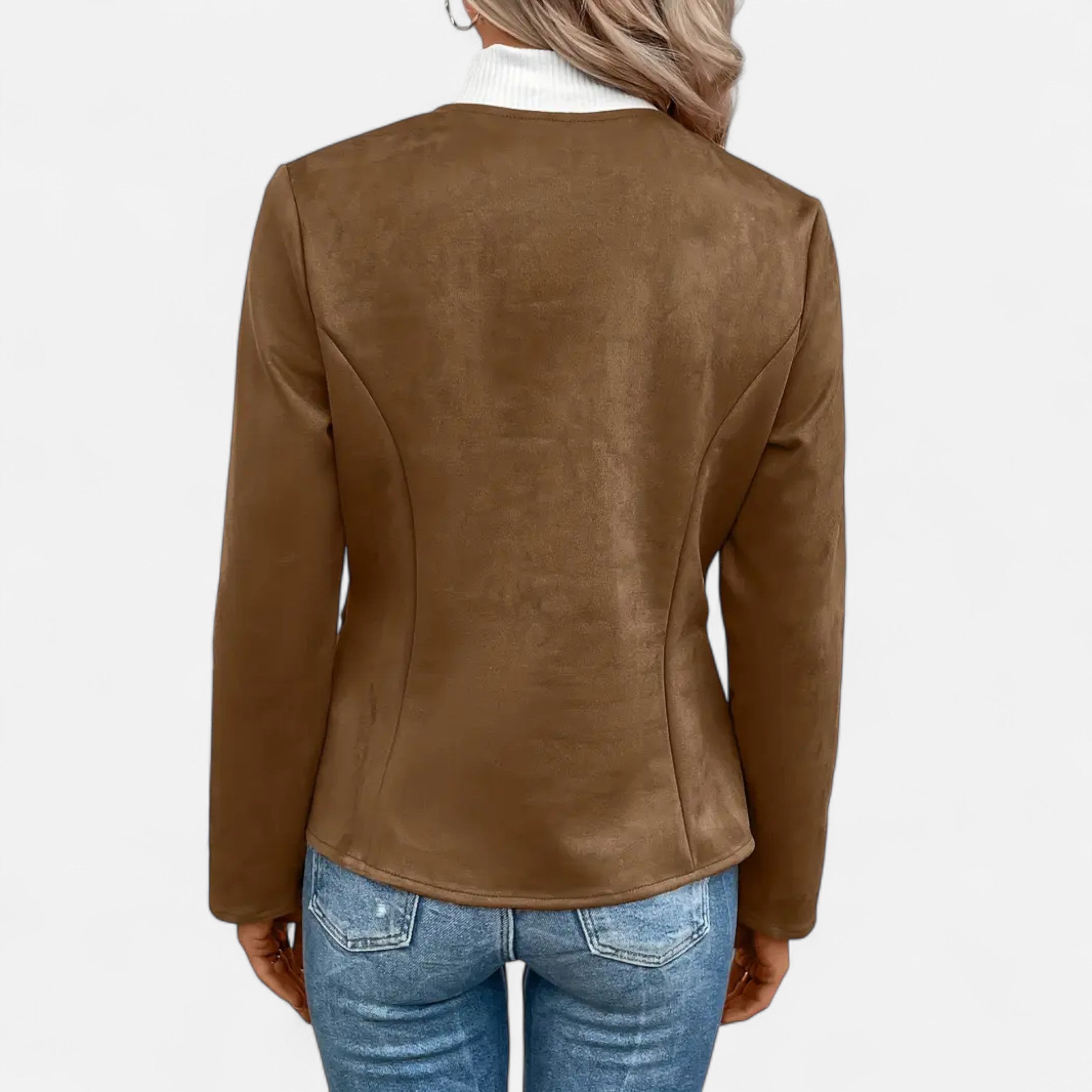 Old Ventuno | Women’s Cropped Jacket – Slim Zip-Up Elegance