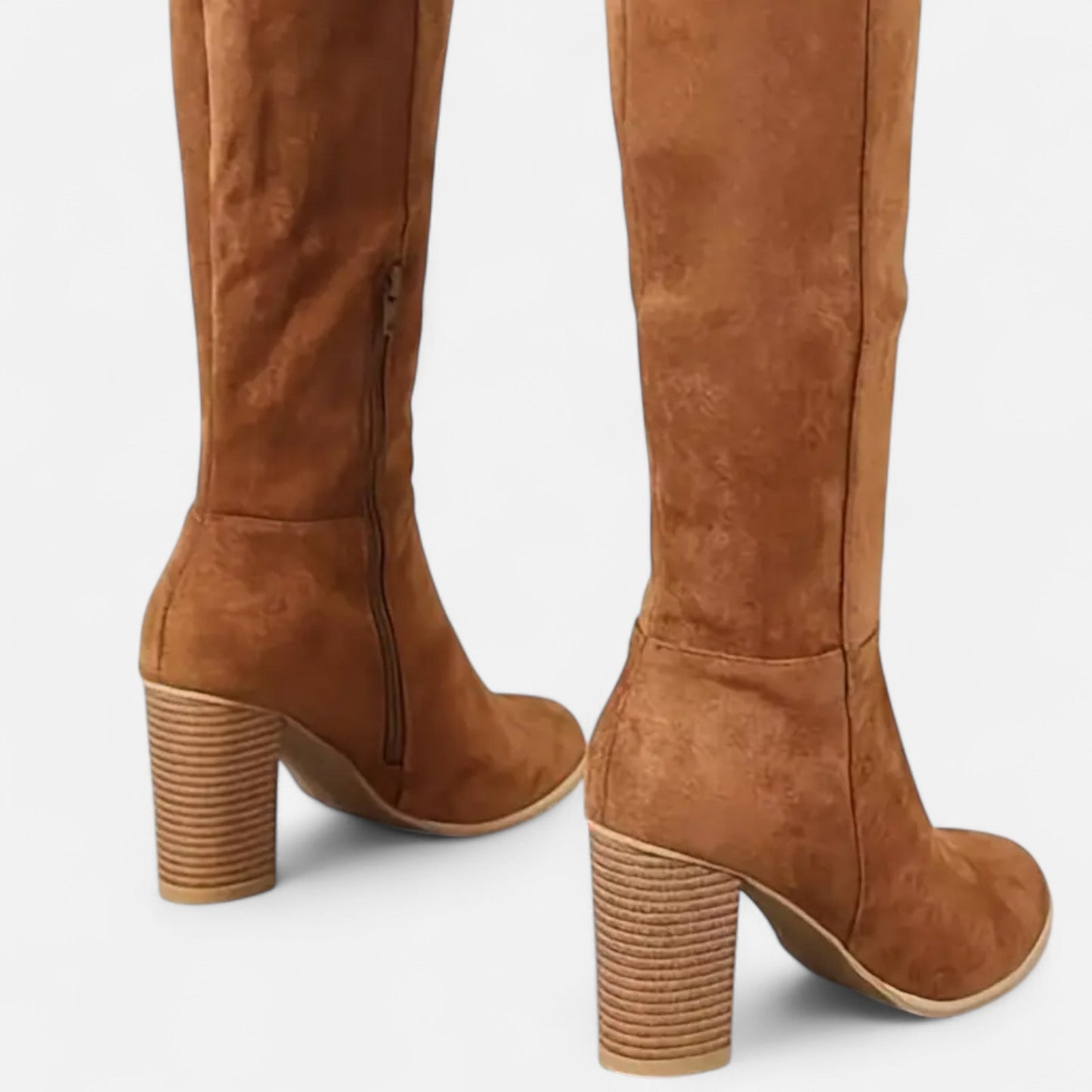 Old Ventuno | Women’s Long Boots – Equestrian Light Brown Elegance
