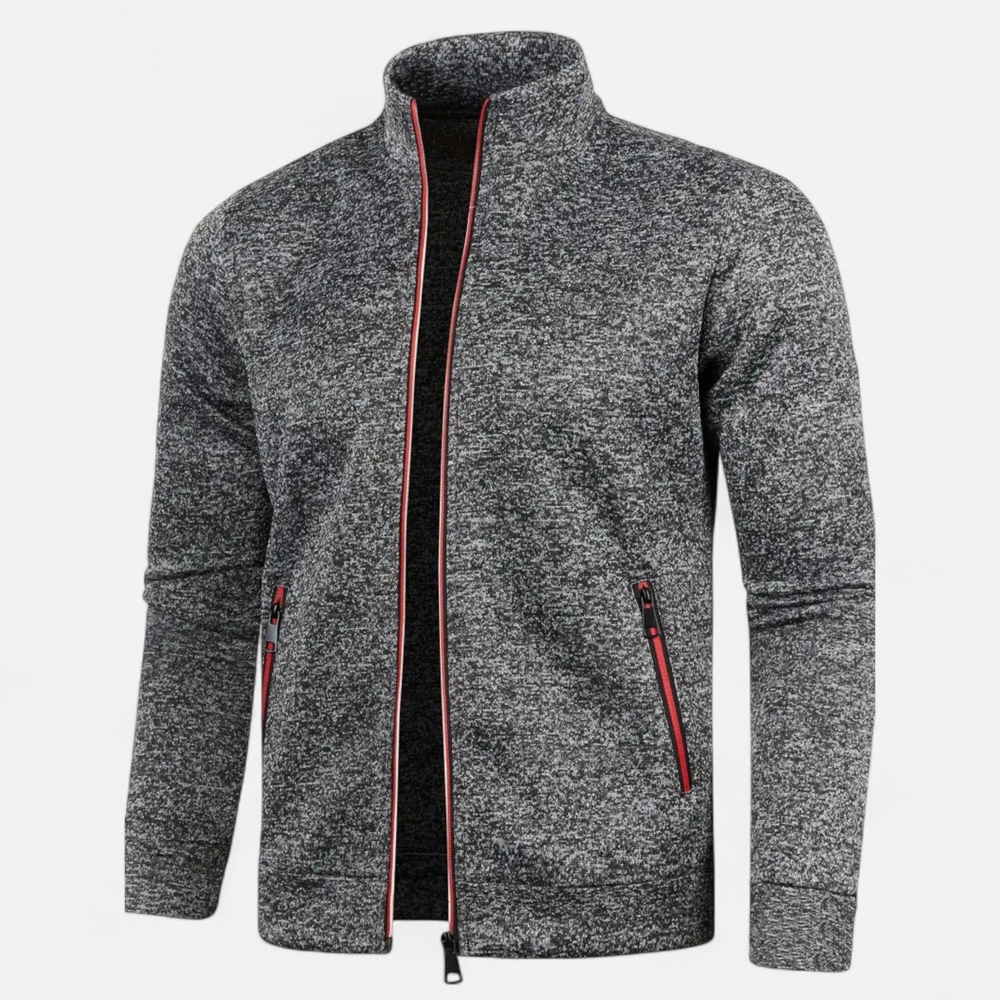 Old Ventuno | Men’s Zip Cardigan – Classic Autumn Winter Knit