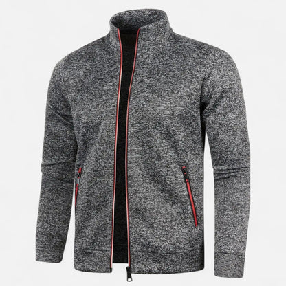 Old Ventuno | Men’s Zip Cardigan – Classic Autumn Winter Knit