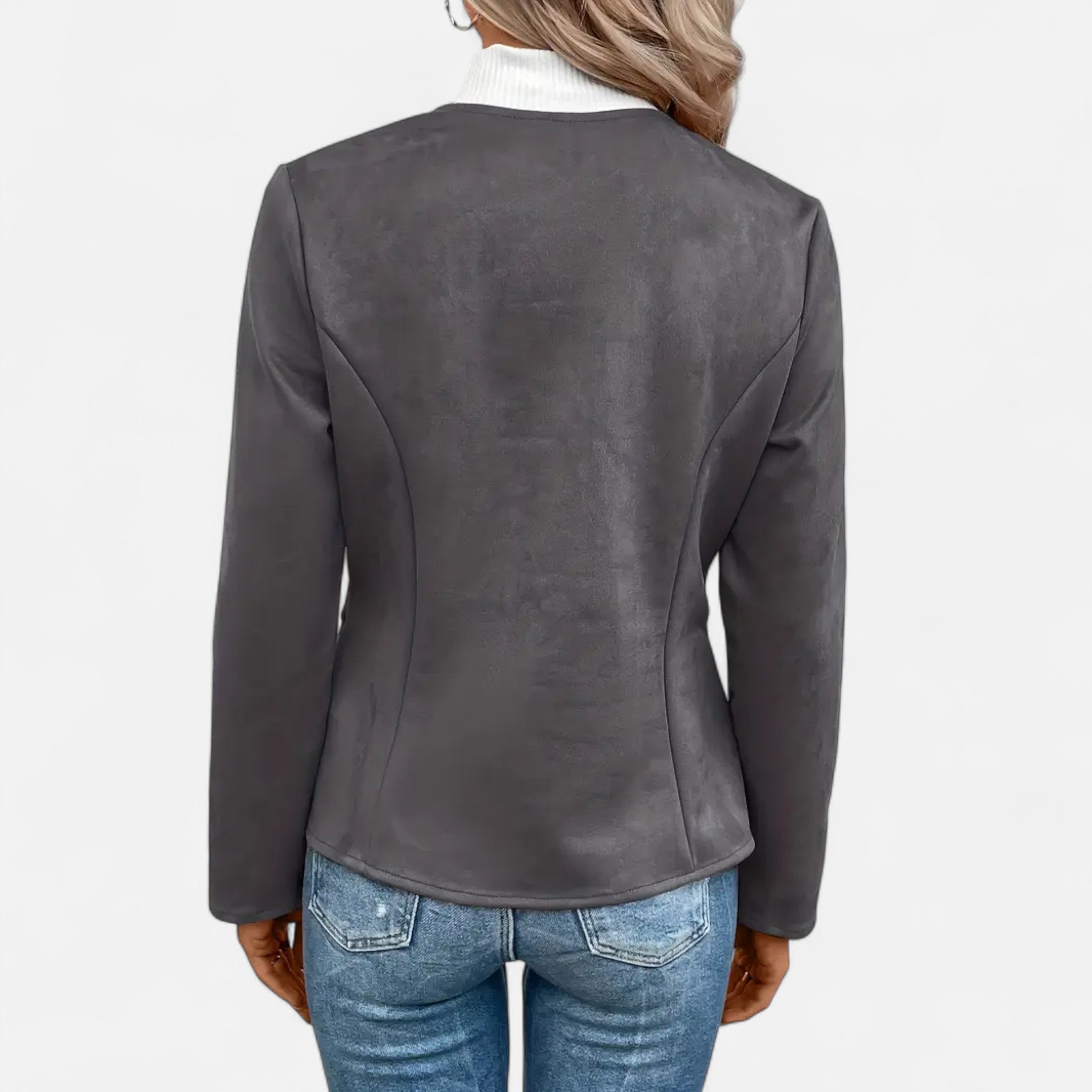 Old Ventuno | Women’s Cropped Jacket – Slim Zip-Up Elegance