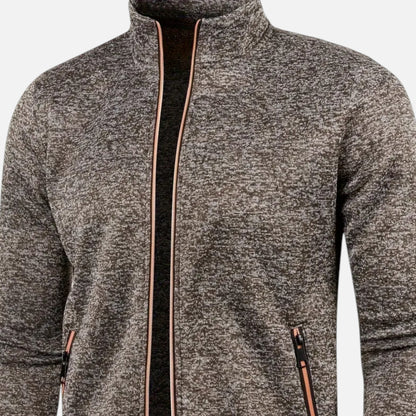 Old Ventuno | Men’s Zip Cardigan – Classic Autumn Winter Knit
