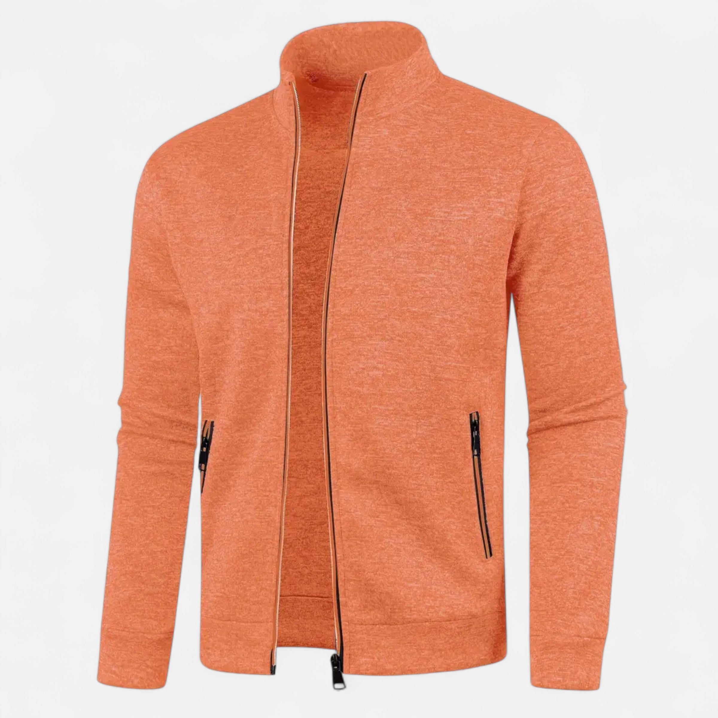 Old Ventuno | Men’s Zip Cardigan – Classic Autumn Winter Knit