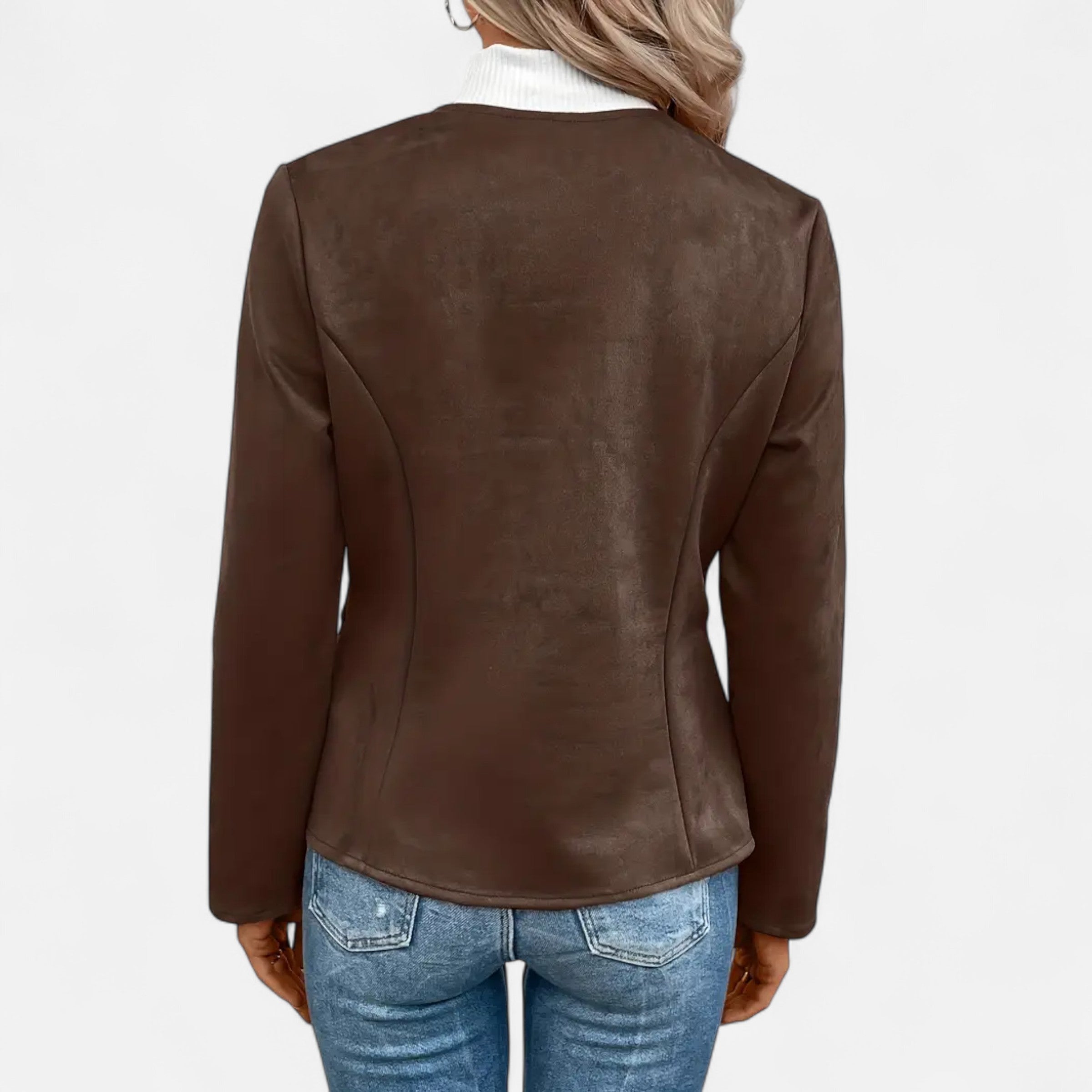 Old Ventuno | Women’s Cropped Jacket – Slim Zip-Up Elegance
