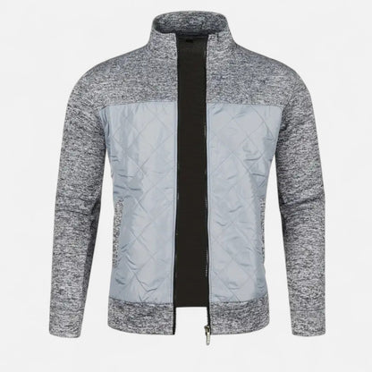 Old Ventuno | Men’s Zip Jacket – Refined Knit Autumn Elegance