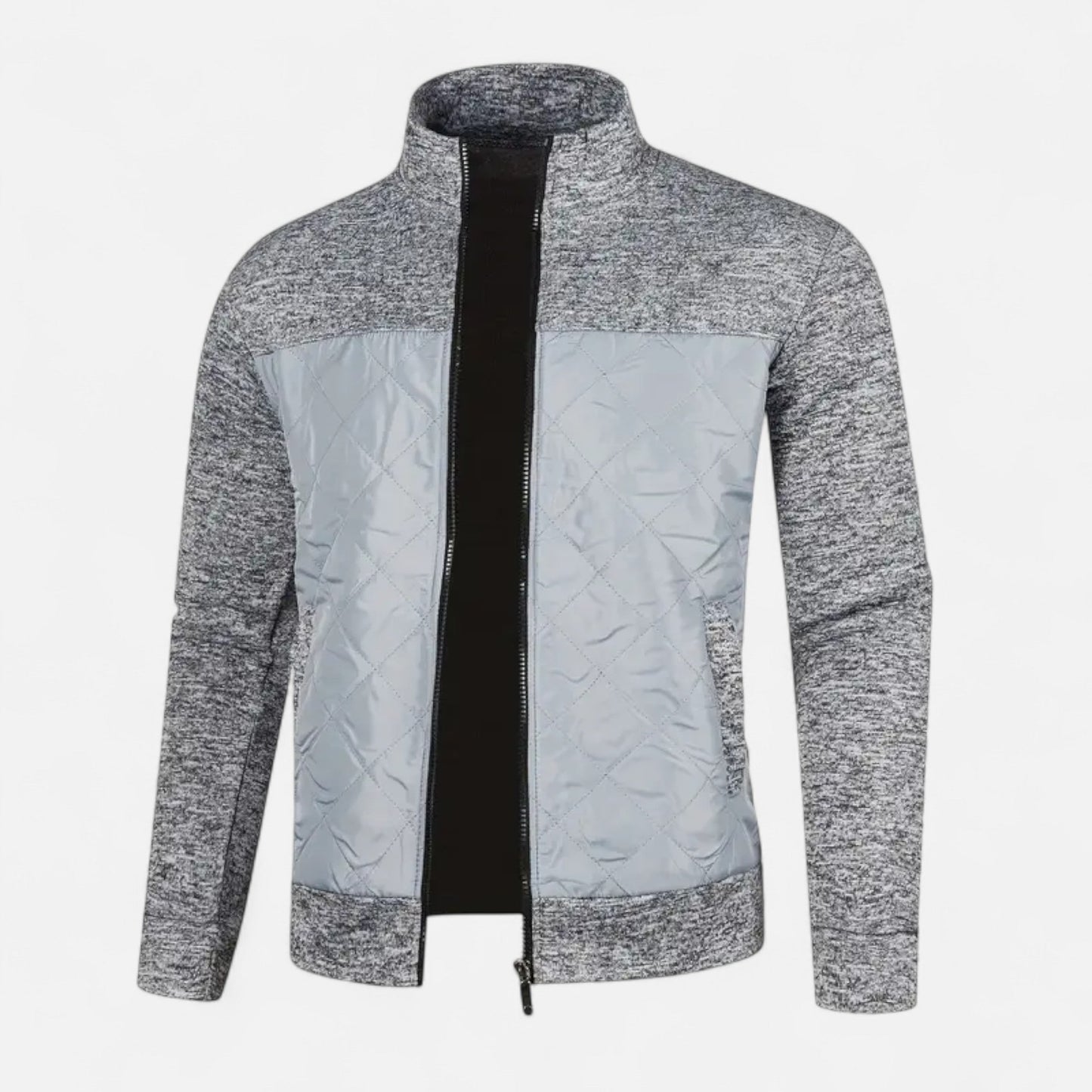 Old Ventuno | Men’s Zip Jacket – Refined Knit Autumn Elegance