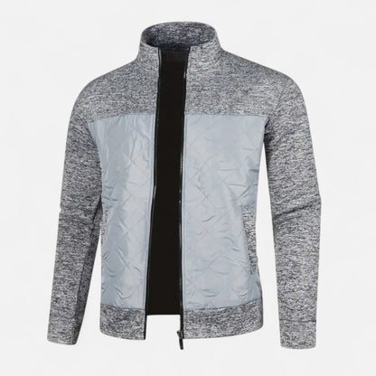 Old Ventuno | Men’s Zip Jacket – Refined Knit Autumn Elegance