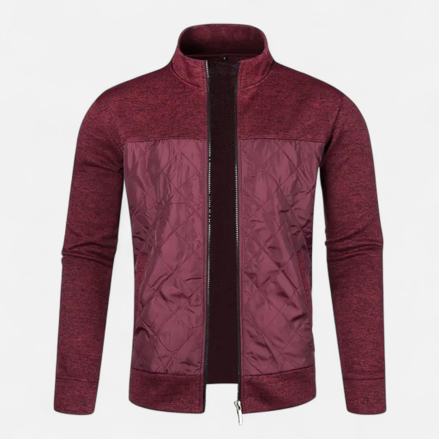 Old Ventuno | Men’s Zip Jacket – Refined Knit Autumn Elegance