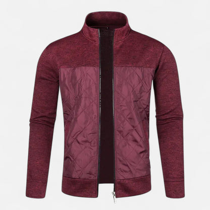 Old Ventuno | Men’s Zip Jacket – Refined Knit Autumn Elegance