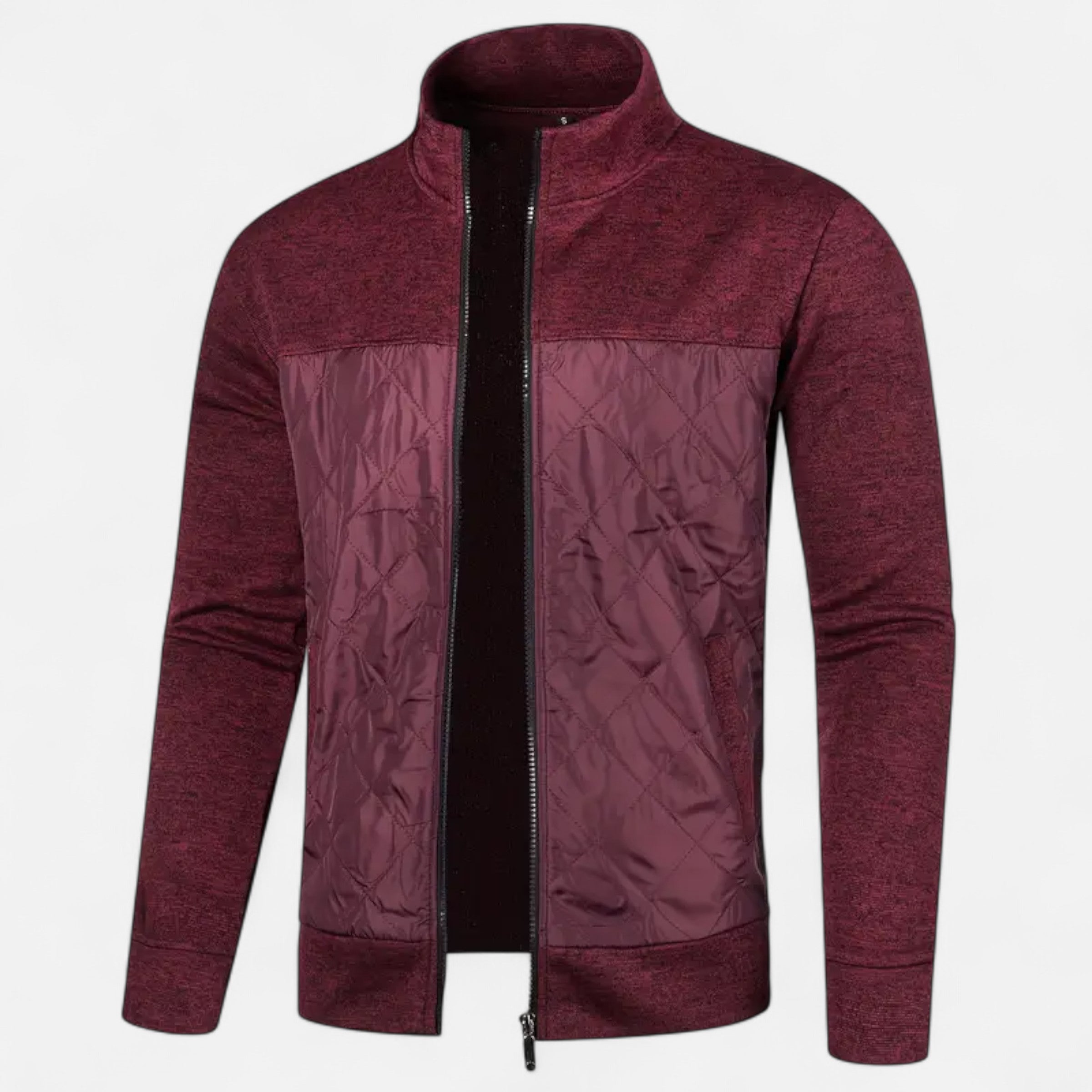 Old Ventuno | Men’s Zip Jacket – Refined Knit Autumn Elegance