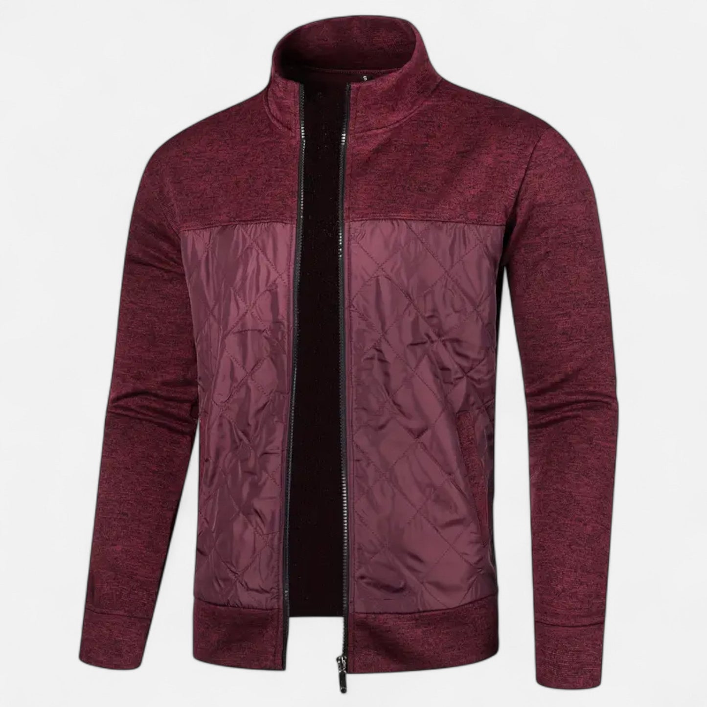 Old Ventuno | Men’s Zip Jacket – Refined Knit Autumn Elegance