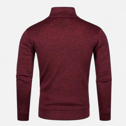Old Ventuno | Men’s Zip Jacket – Refined Knit Autumn Elegance
