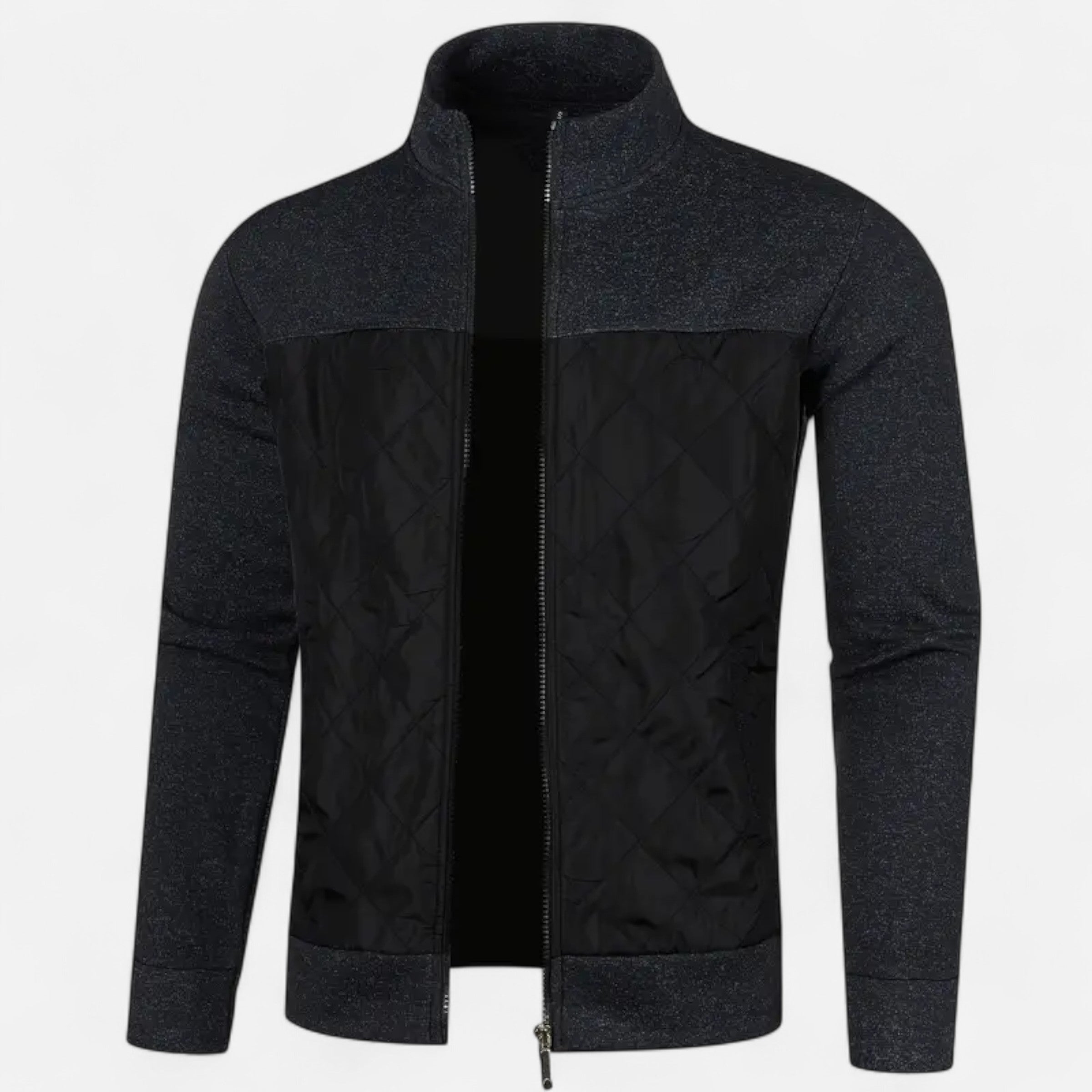 Old Ventuno | Men’s Zip Jacket – Refined Knit Autumn Elegance