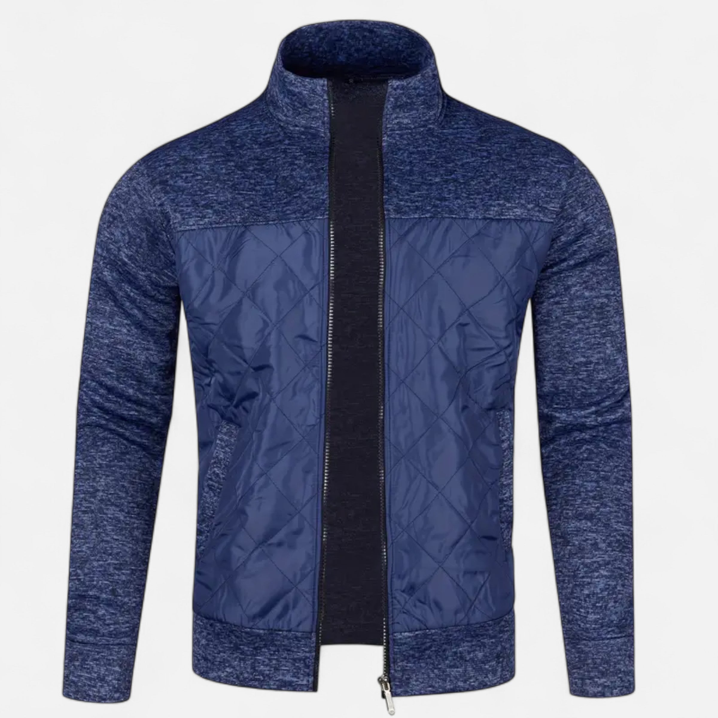 Old Ventuno | Men’s Zip Jacket – Refined Knit Autumn Elegance