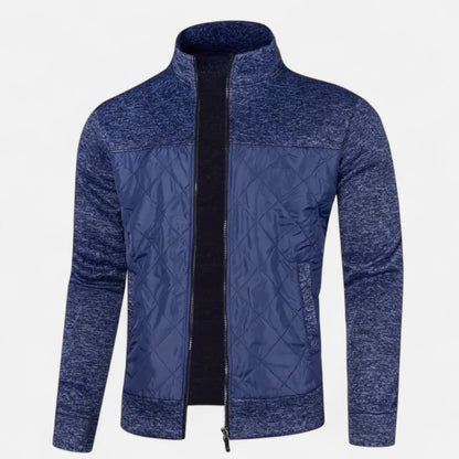 Old Ventuno | Men’s Zip Jacket – Refined Knit Autumn Elegance