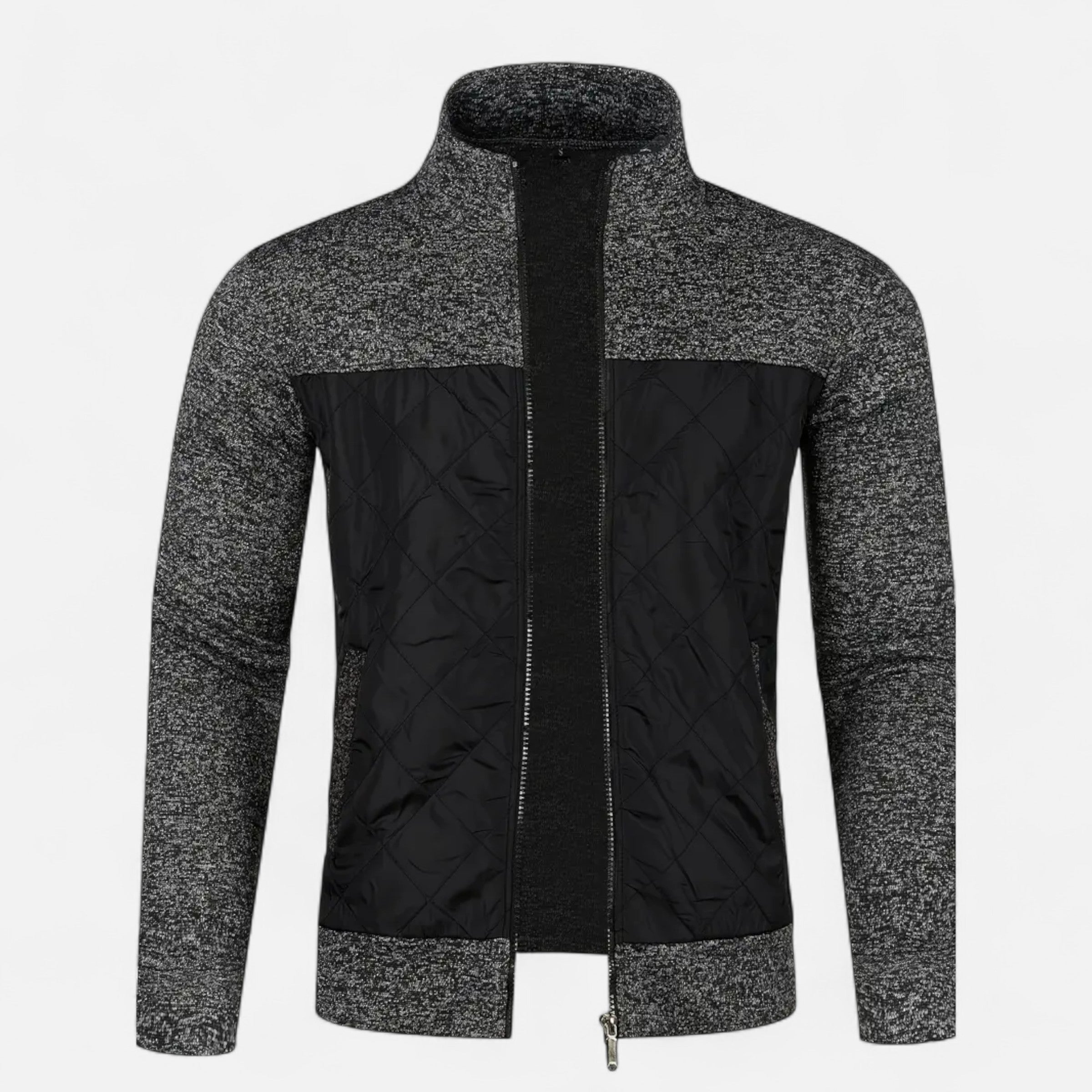 Old Ventuno | Men’s Zip Jacket – Refined Knit Autumn Elegance