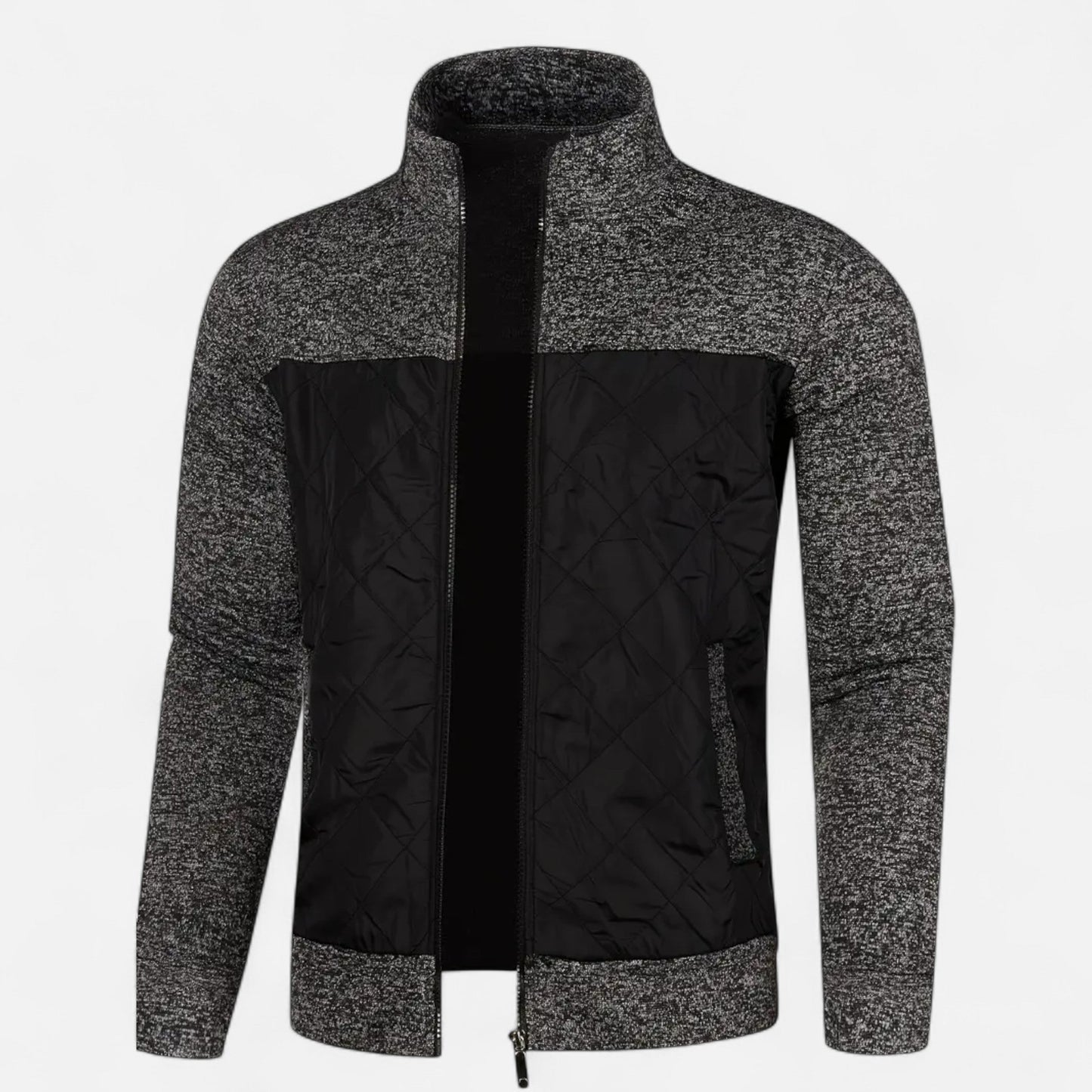 Old Ventuno | Men’s Zip Jacket – Refined Knit Autumn Elegance