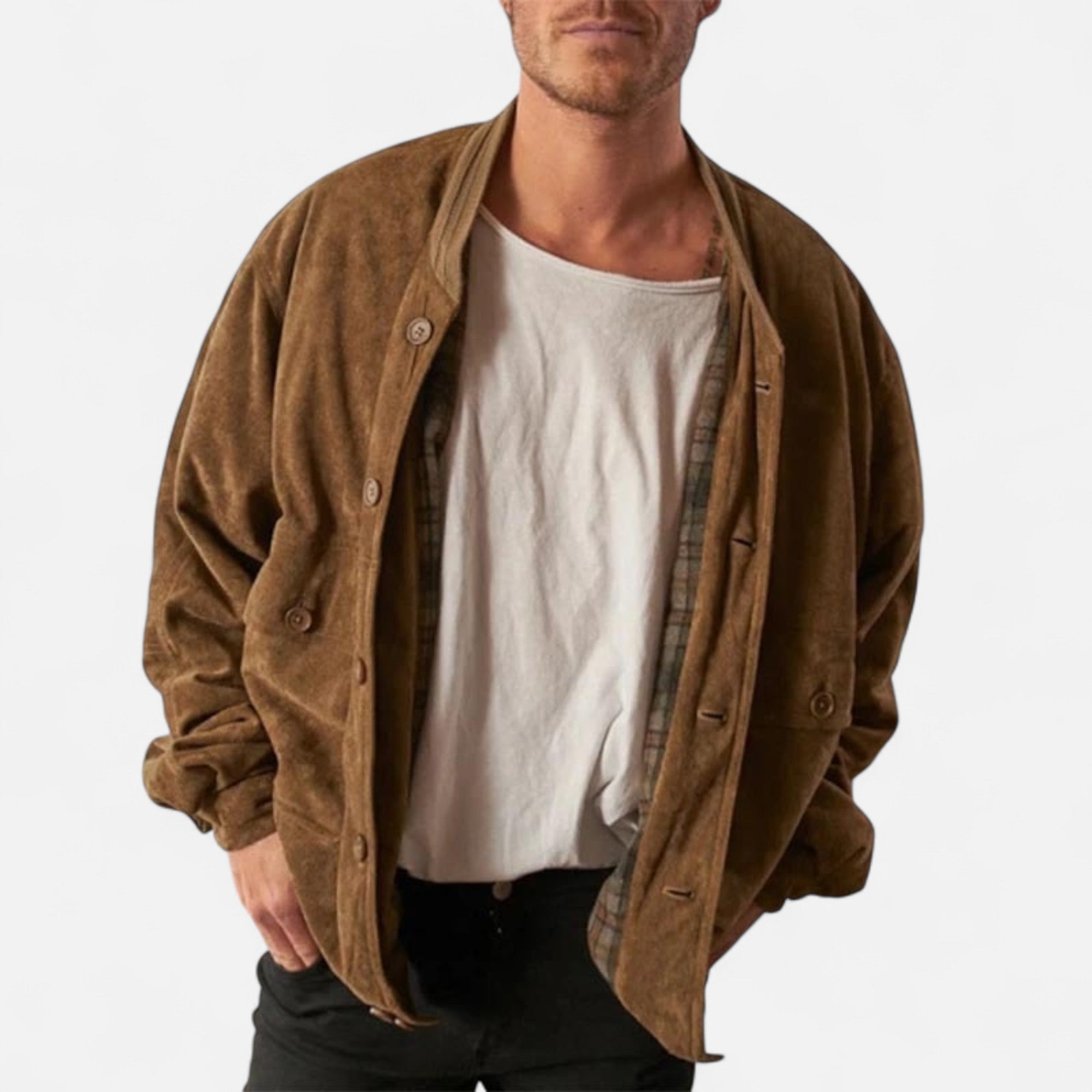 Old Ventuno | Men’s Corduroy Coat – Classic Casual Elegance