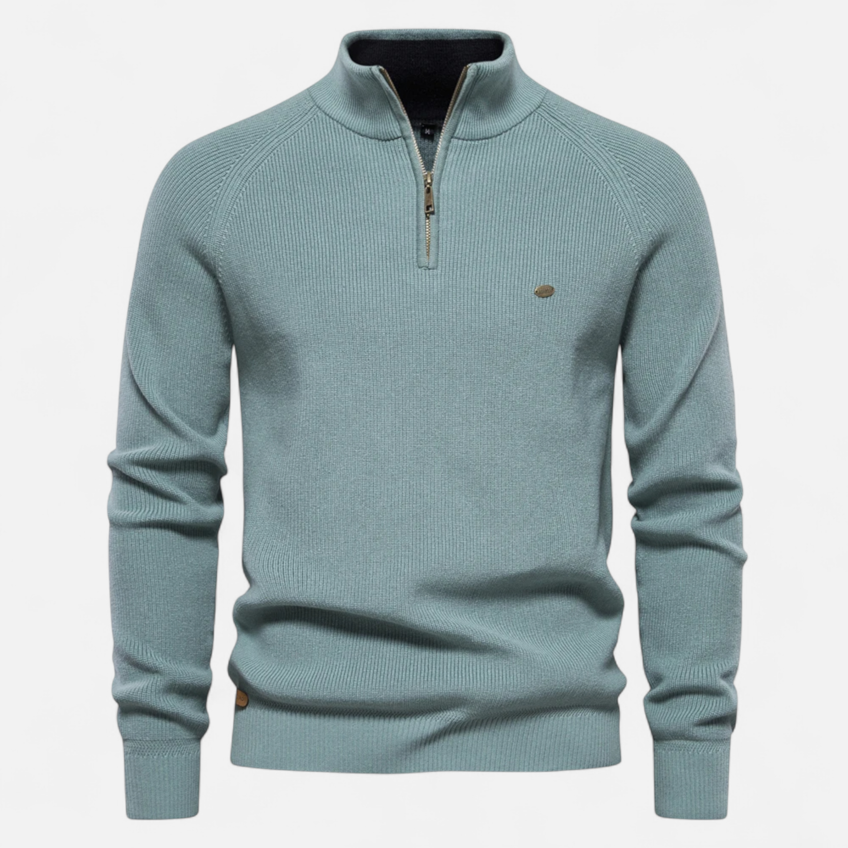 Old Ventuno | Men’s Cotton Zip Sweater – Refined Knitwear for the Season