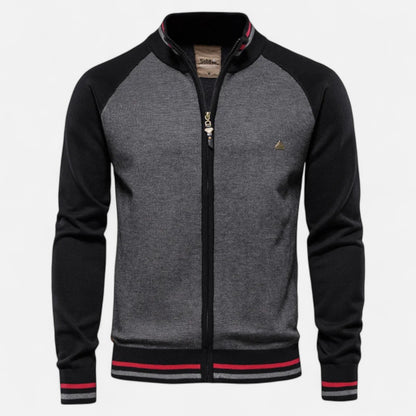 Old Ventuno | Men’s Zipped Sweater – Heritage Cotton Knit